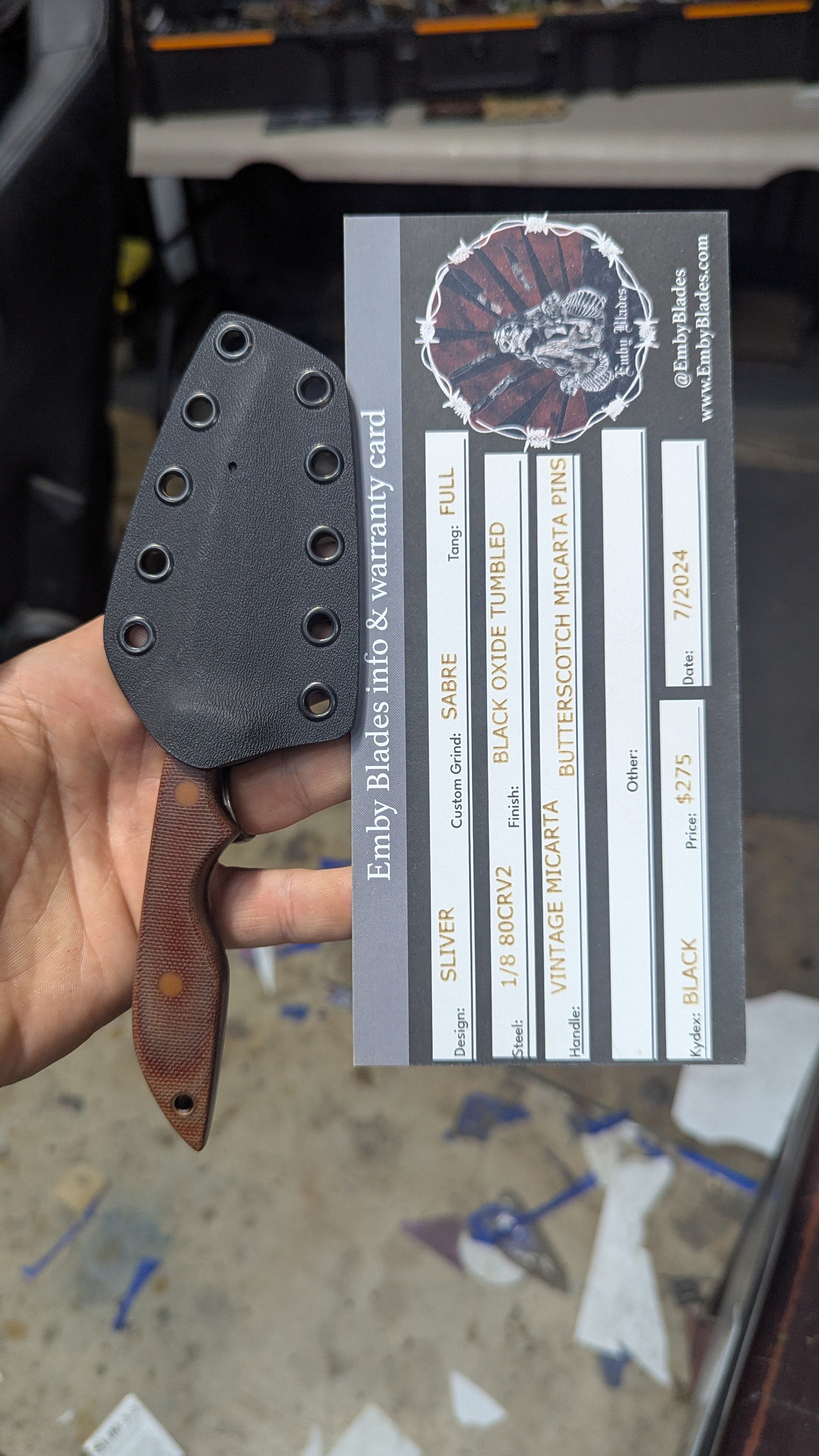 Vintage Micarta Sliver