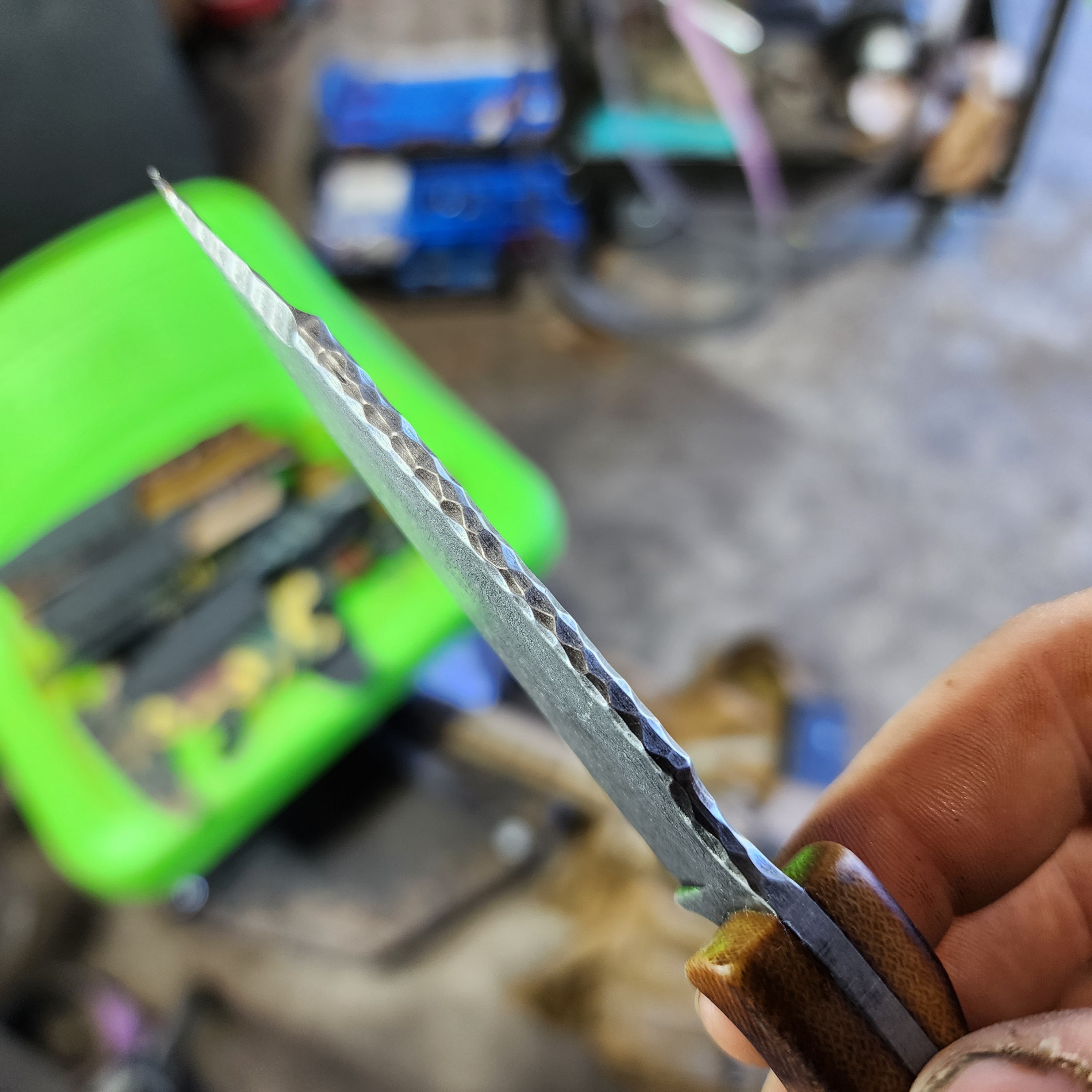 Burnt natural micarta sliver