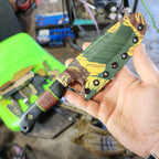 Micarta and lime g10 edc2