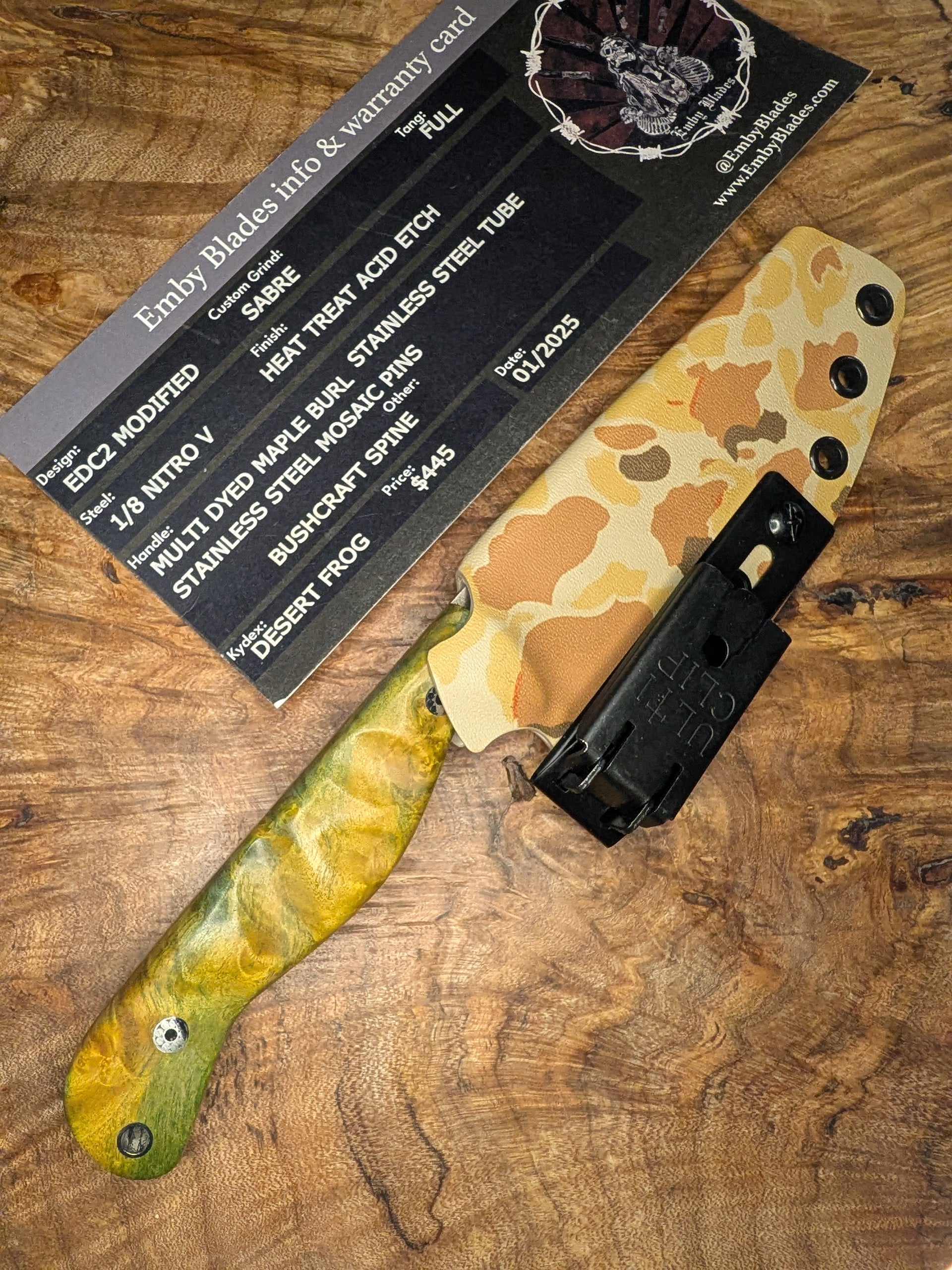 Green Burl EDC2