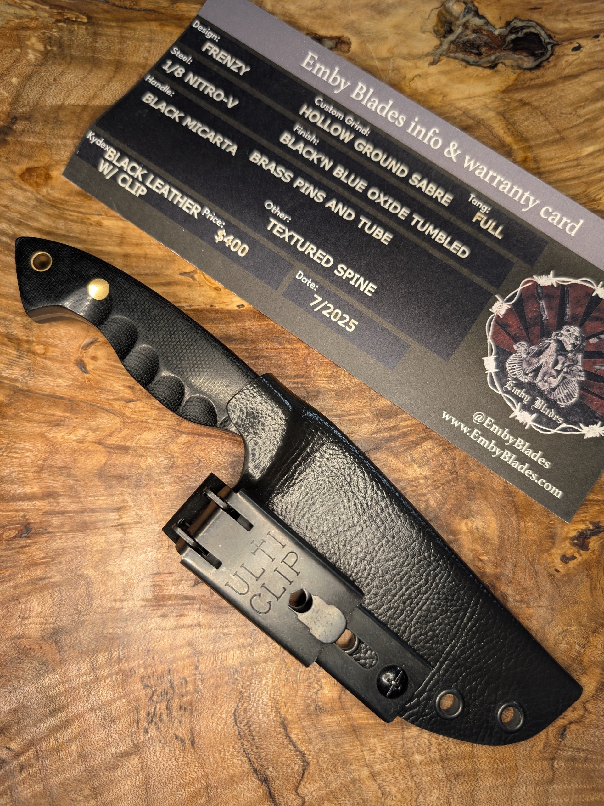 Black Micarta Frenzy