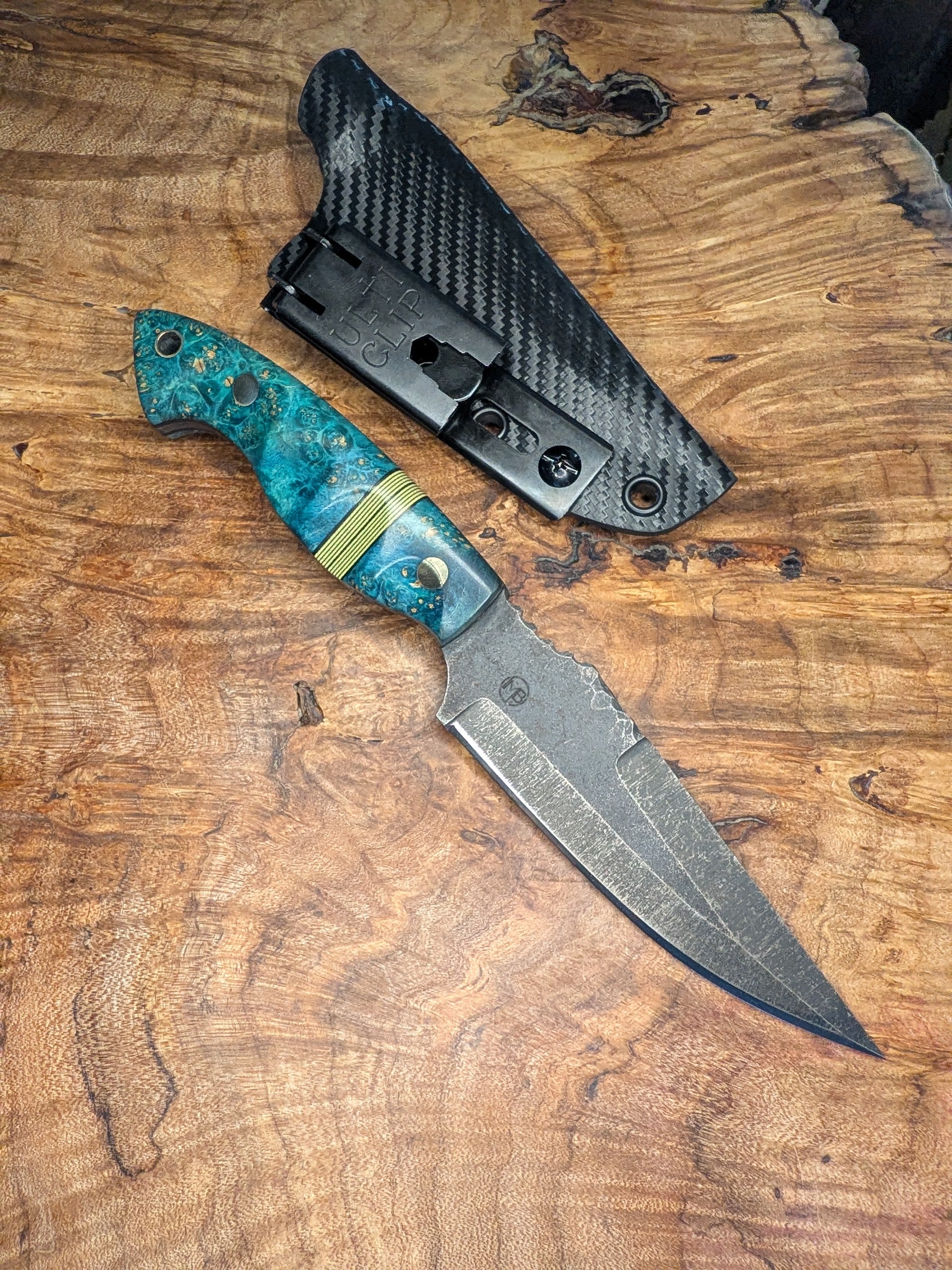 Blue Maple Burl Frenzy