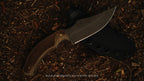 Stainless Smooth Topographic micarta Courser