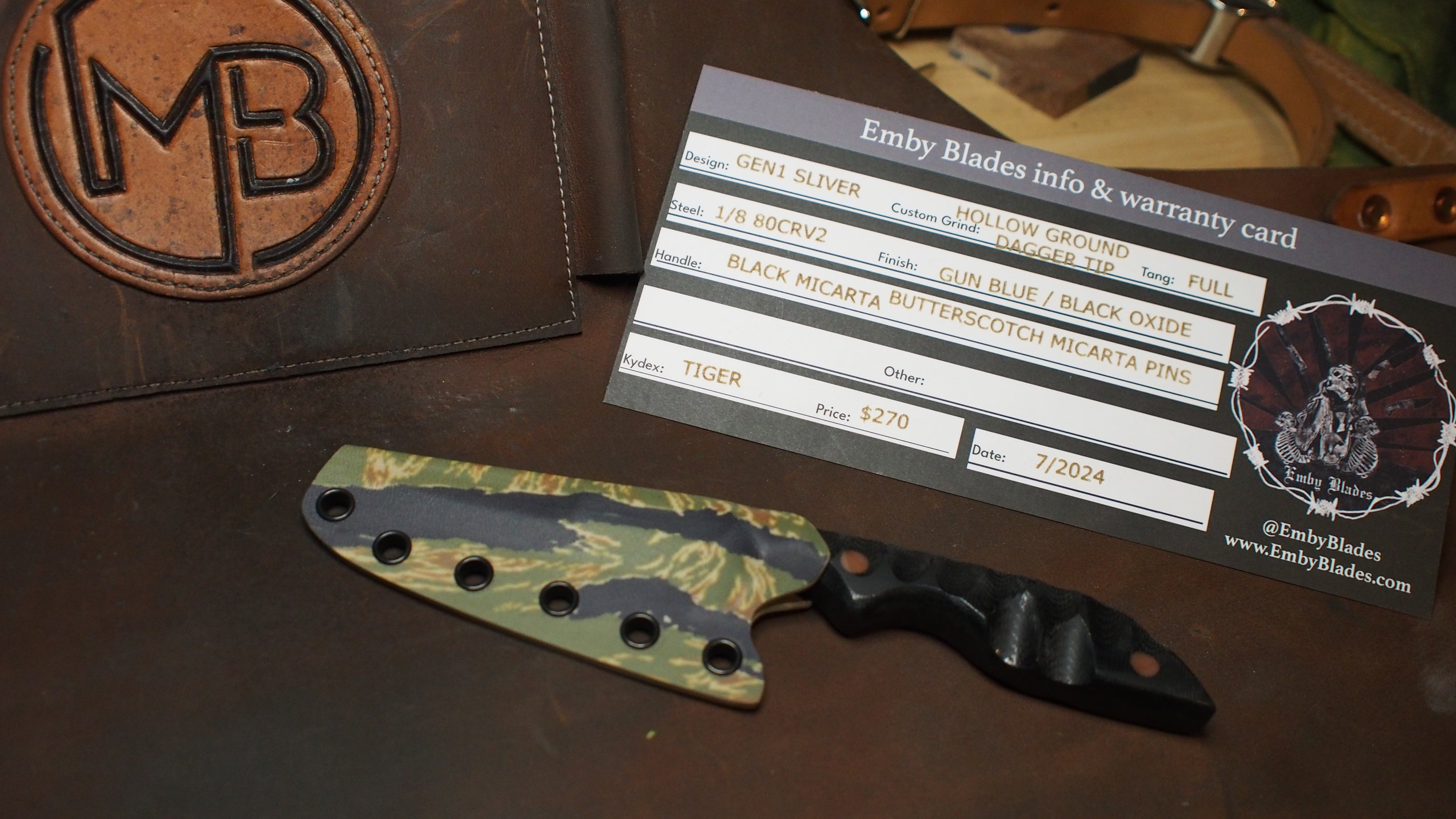 Gen1 Sliver, Black Micarta