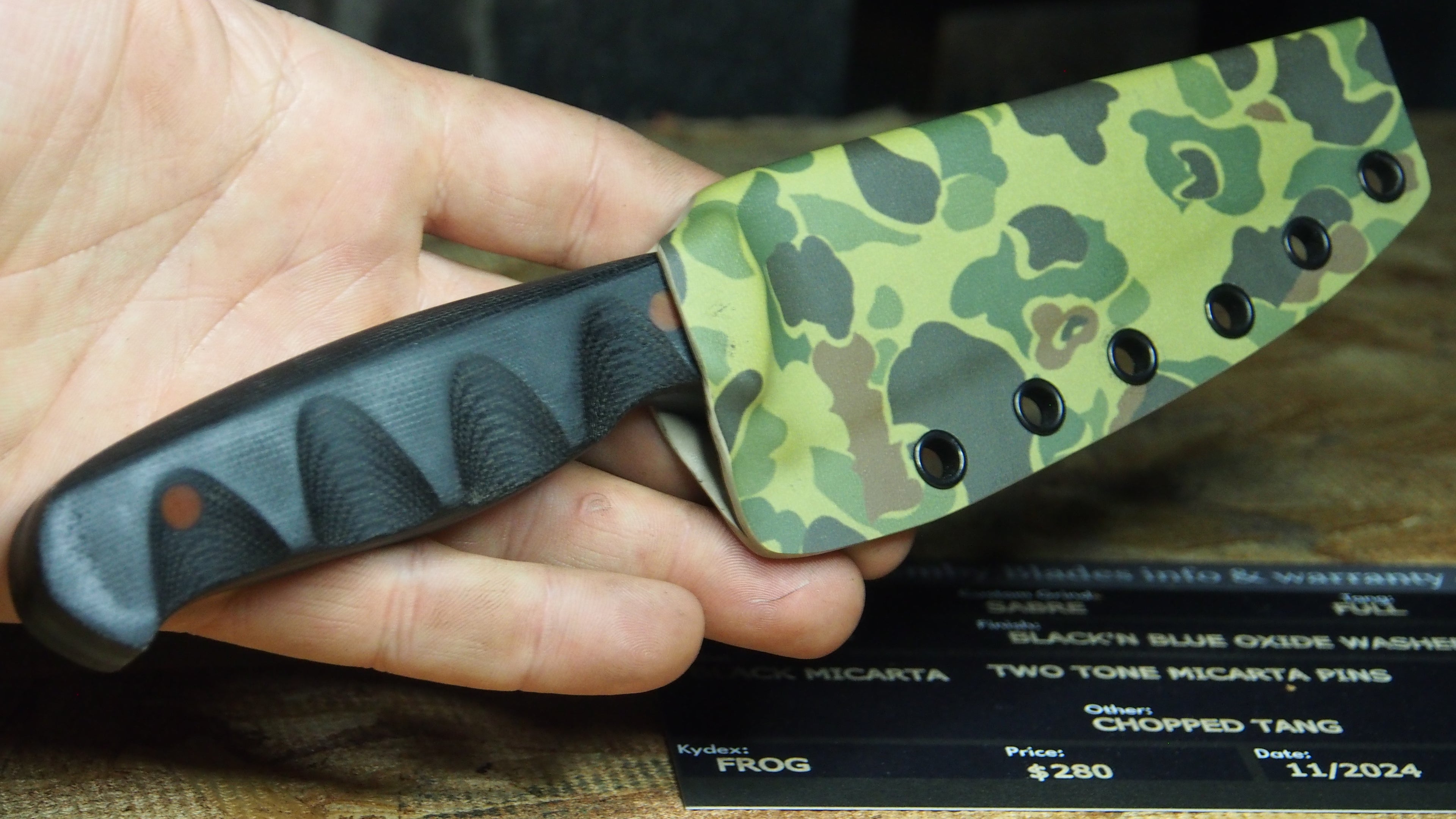Chopped Punk, Black micarta