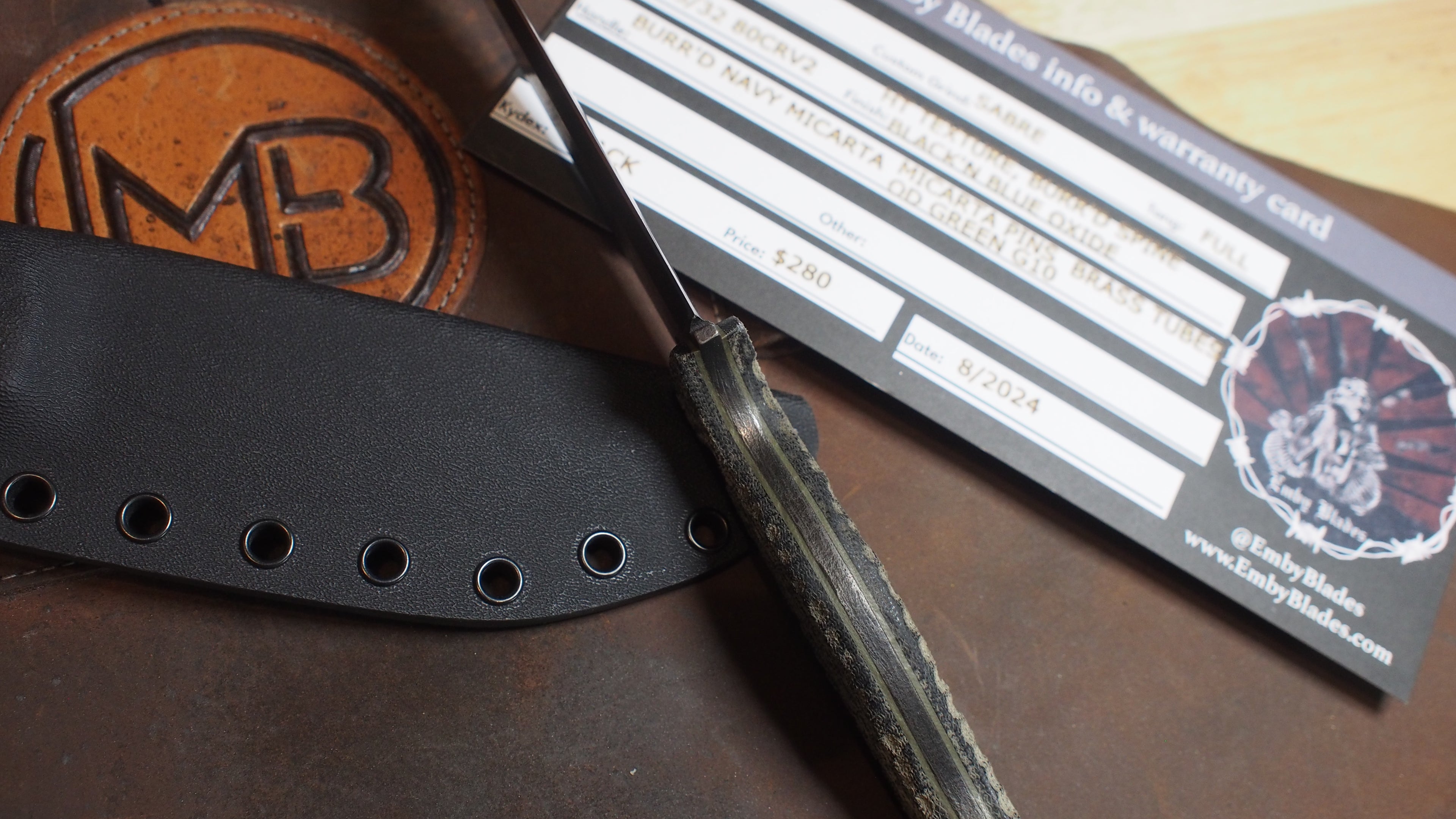 Dimpled Micarta, EDC2