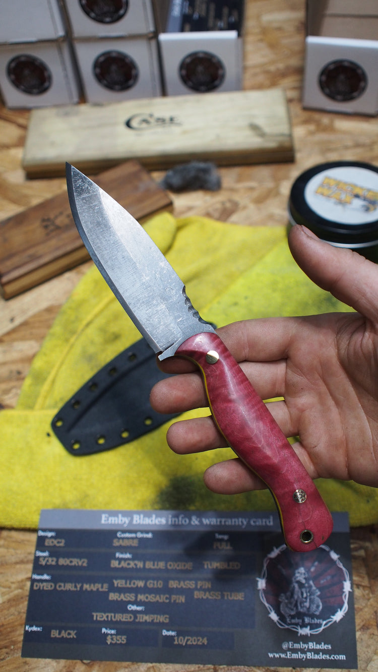 Dyed Curly Maple EDC2