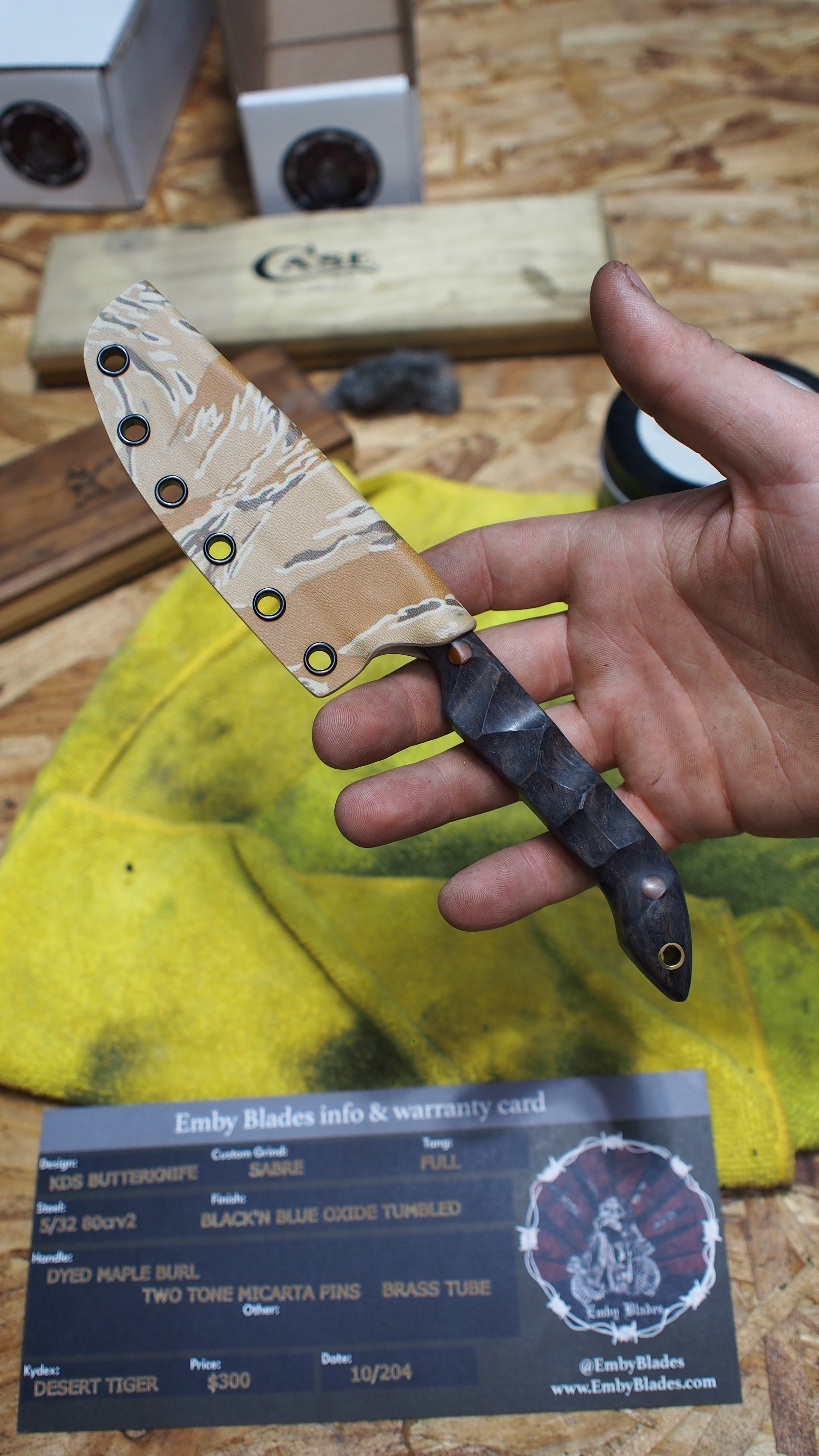 Maple Burl, KDS Butterknife