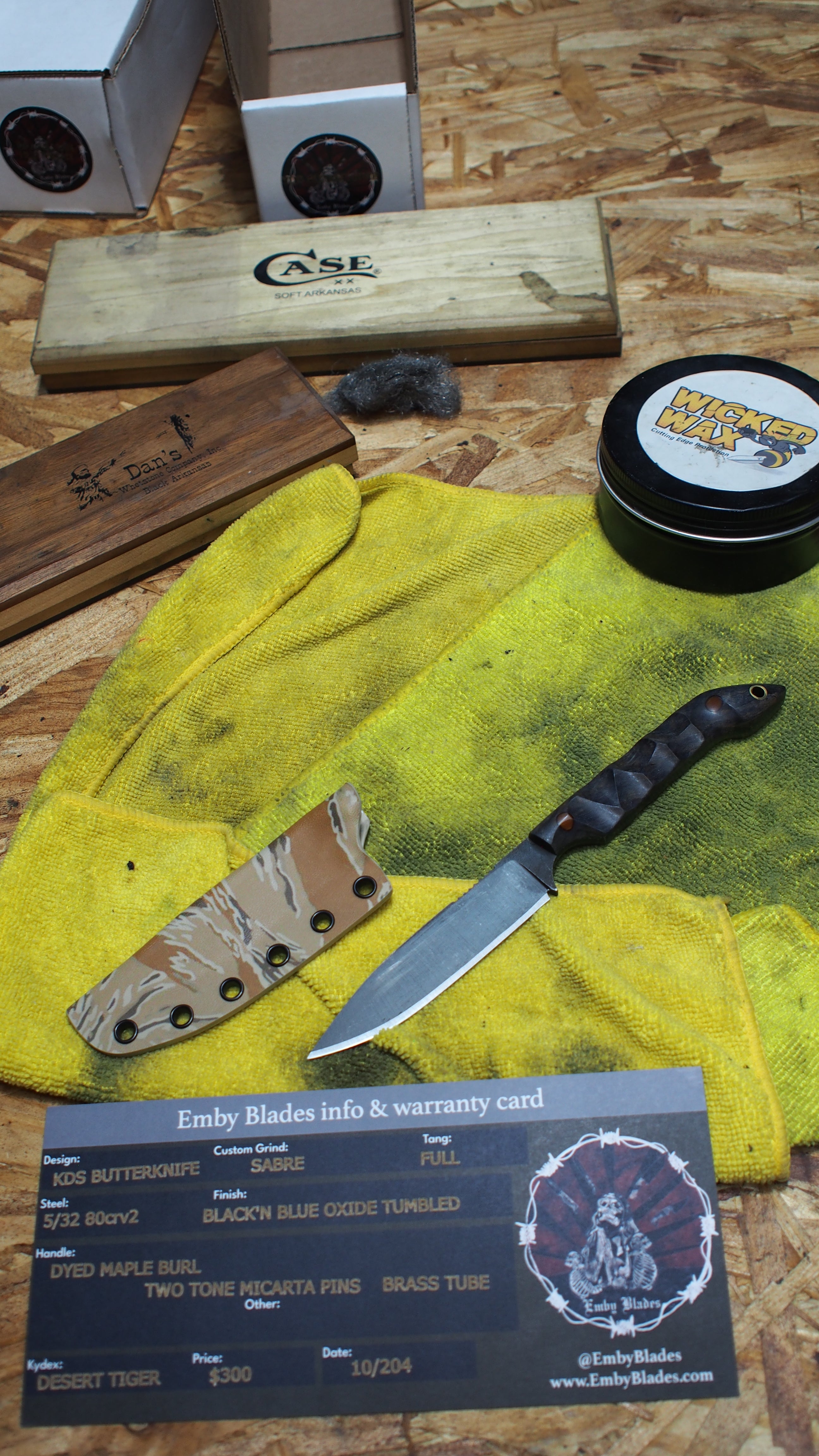 Maple Burl, KDS Butterknife