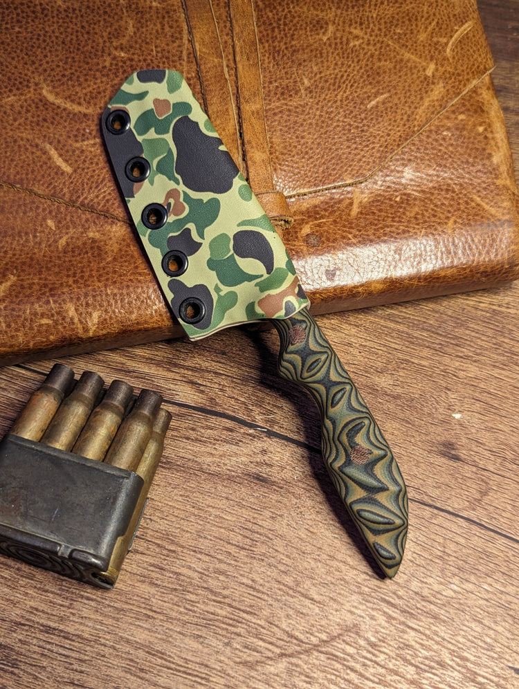 Dirty Sliver, Camo G10, Frogskin Kydex