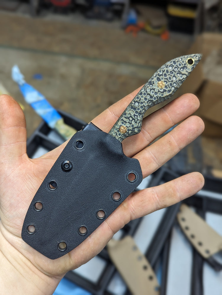 Stippled Rubberized G10 Sliver