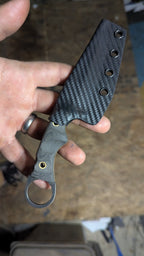 Black Micarta, Brass, Ringed Sliver