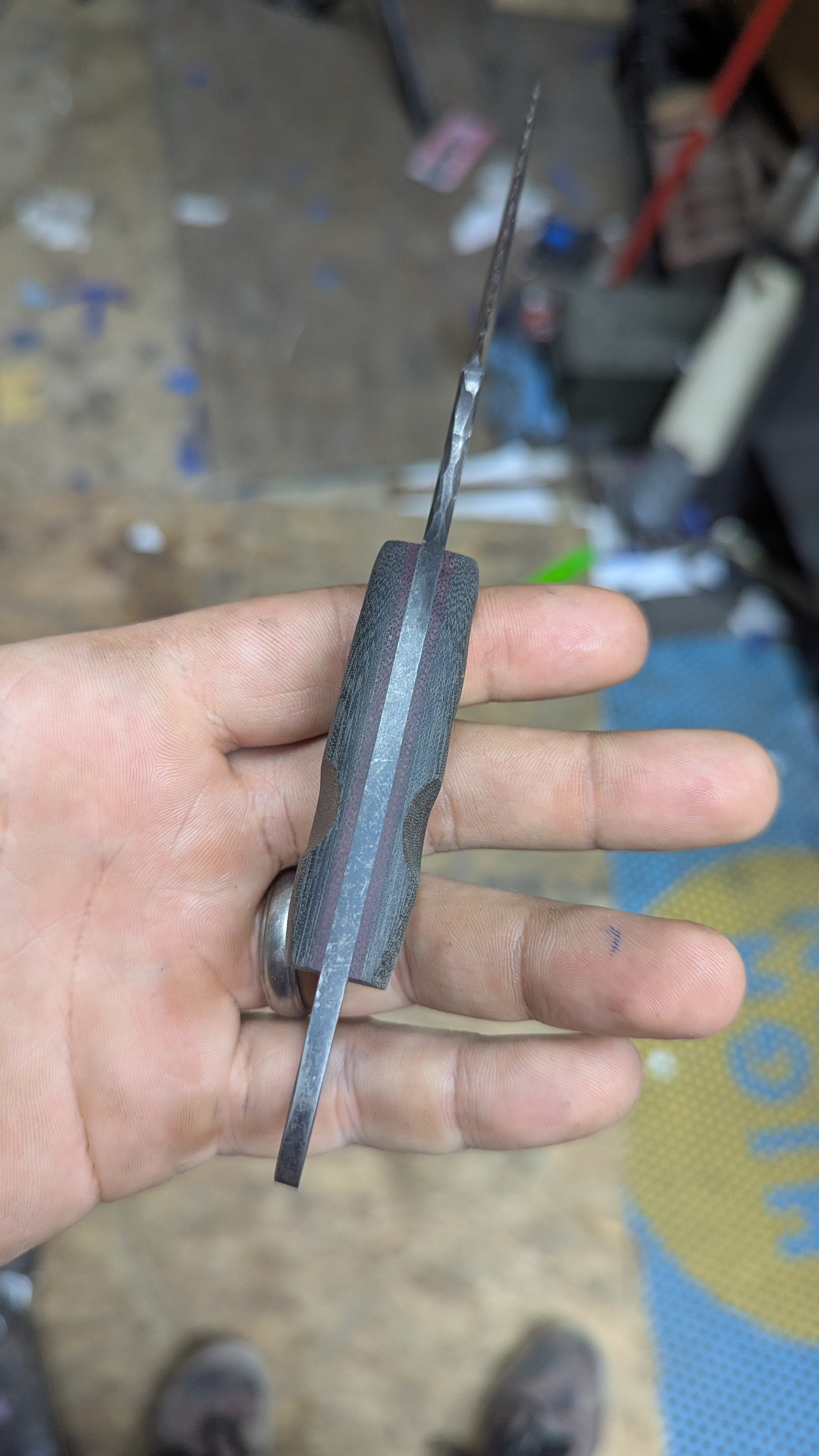 Black Micarta, Ringed Sliver