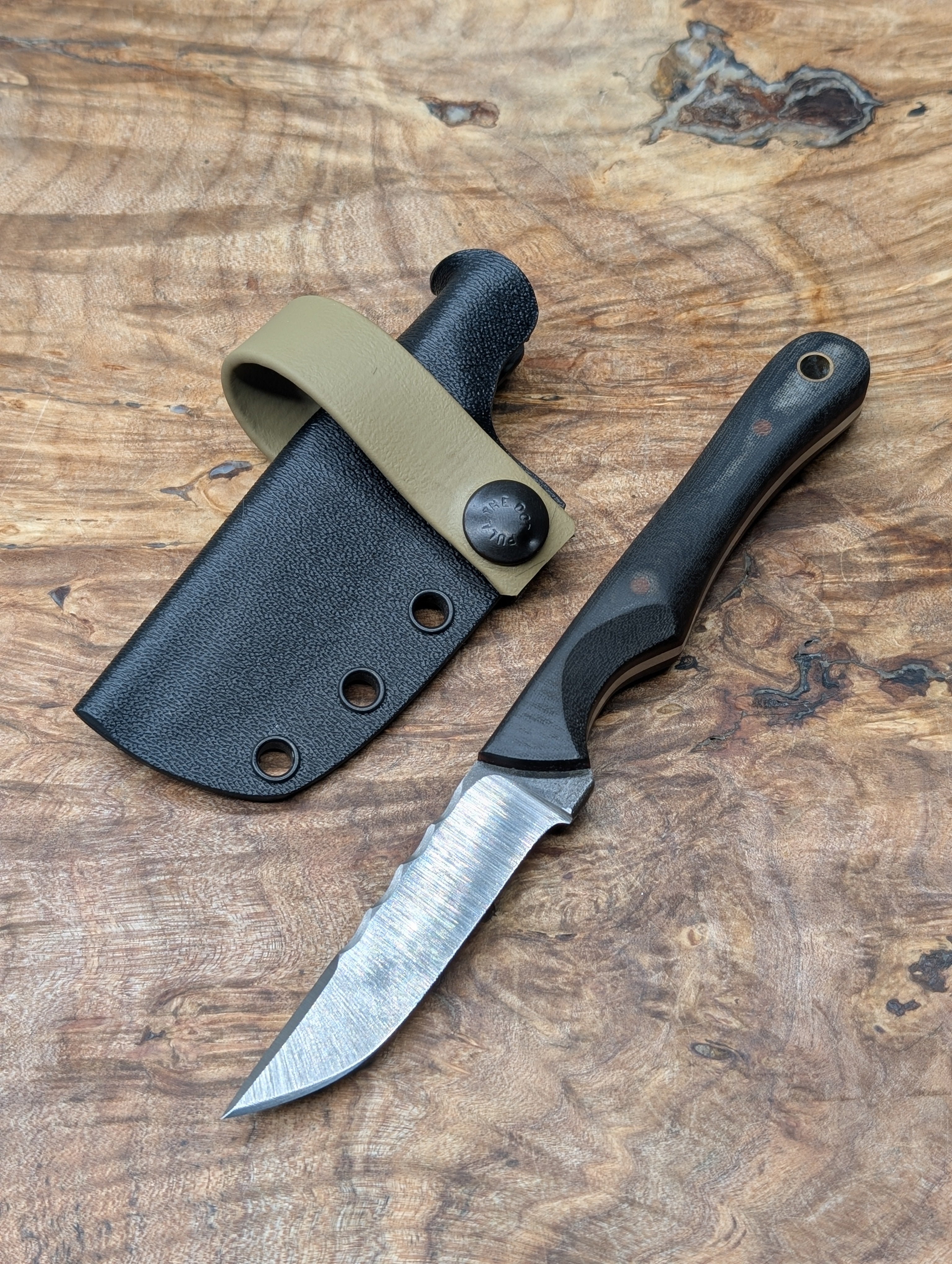 Black Micarta Belt Clipper
