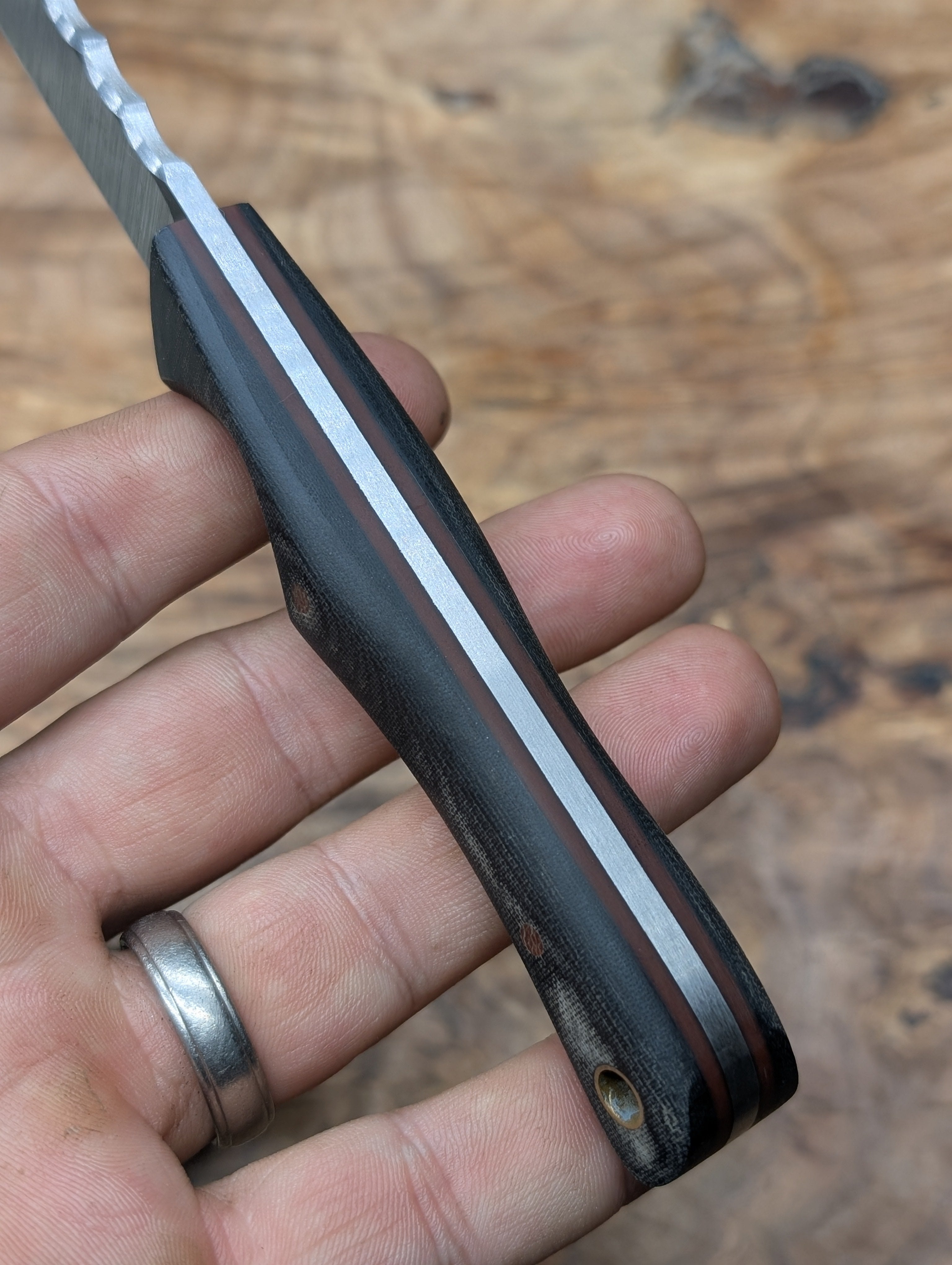 Black Micarta Belt Clipper