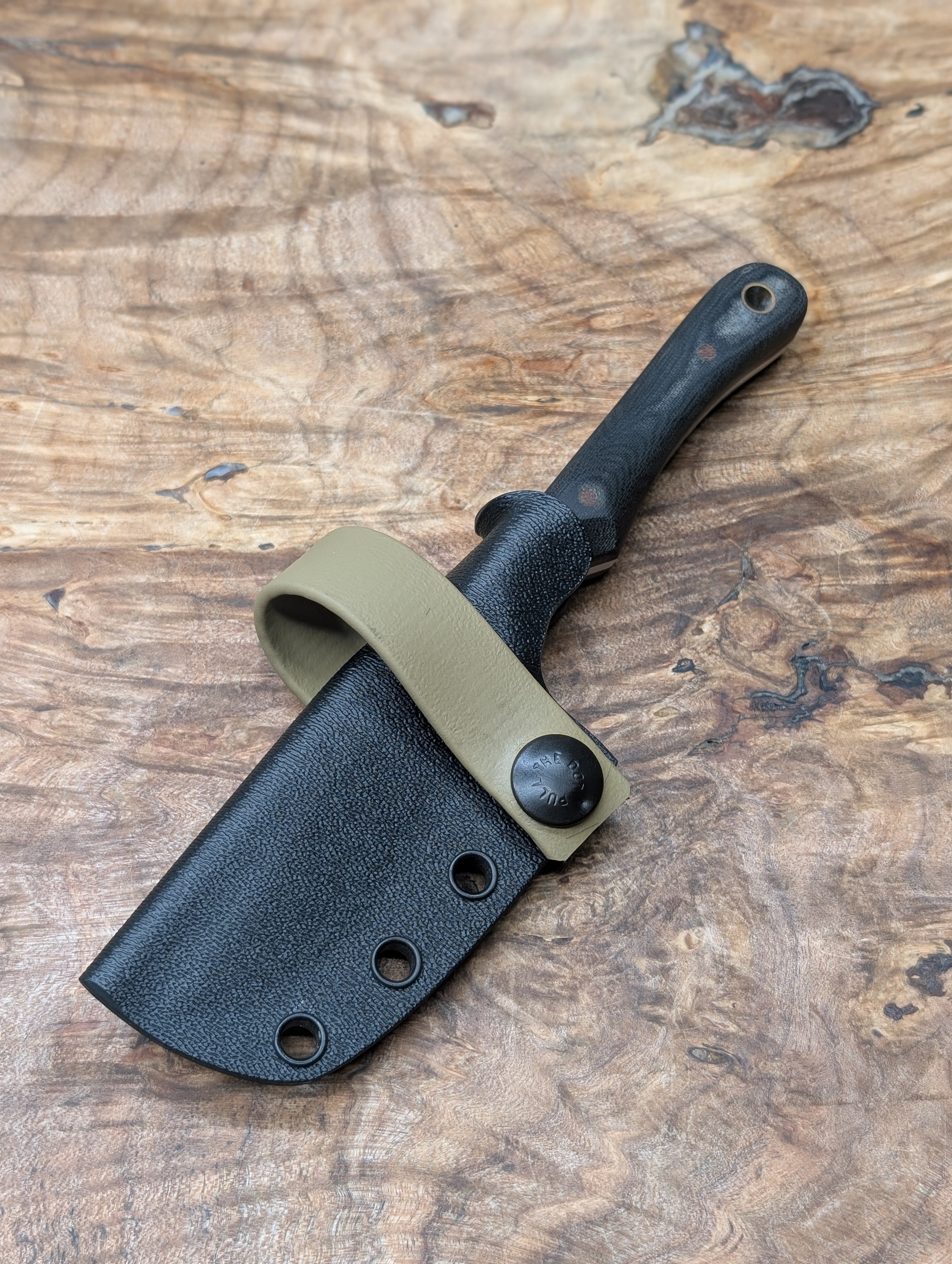 Black Micarta Belt Clipper