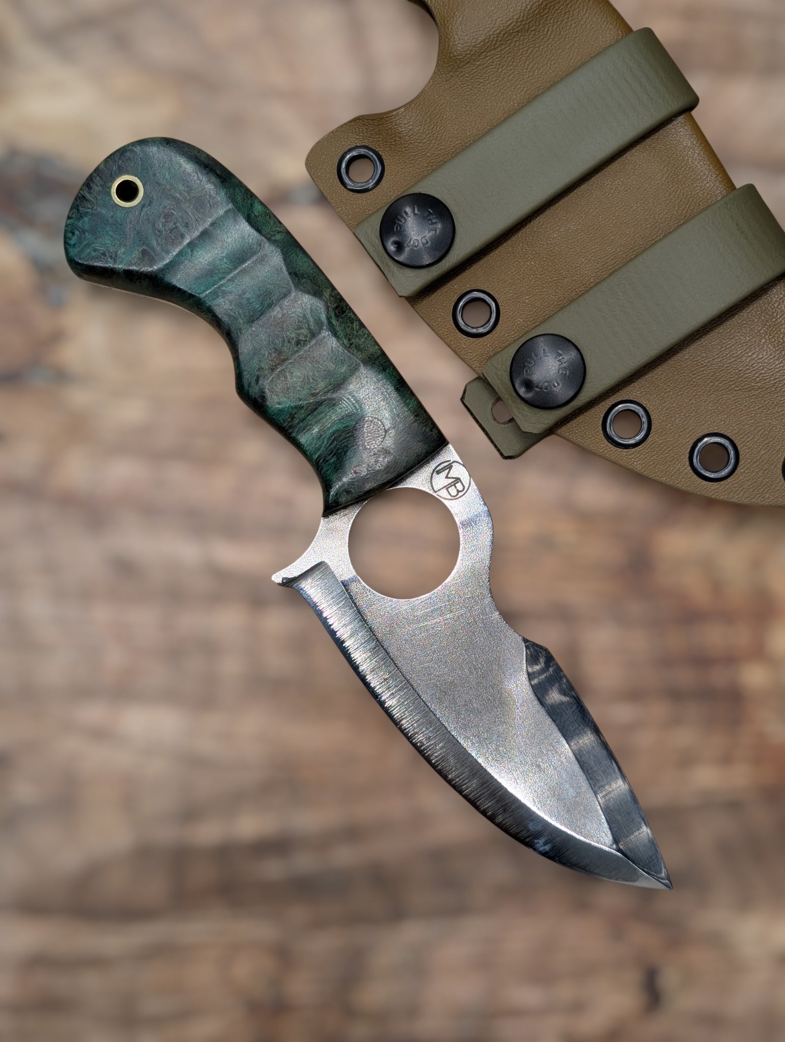 Green Maple Burl Spud
