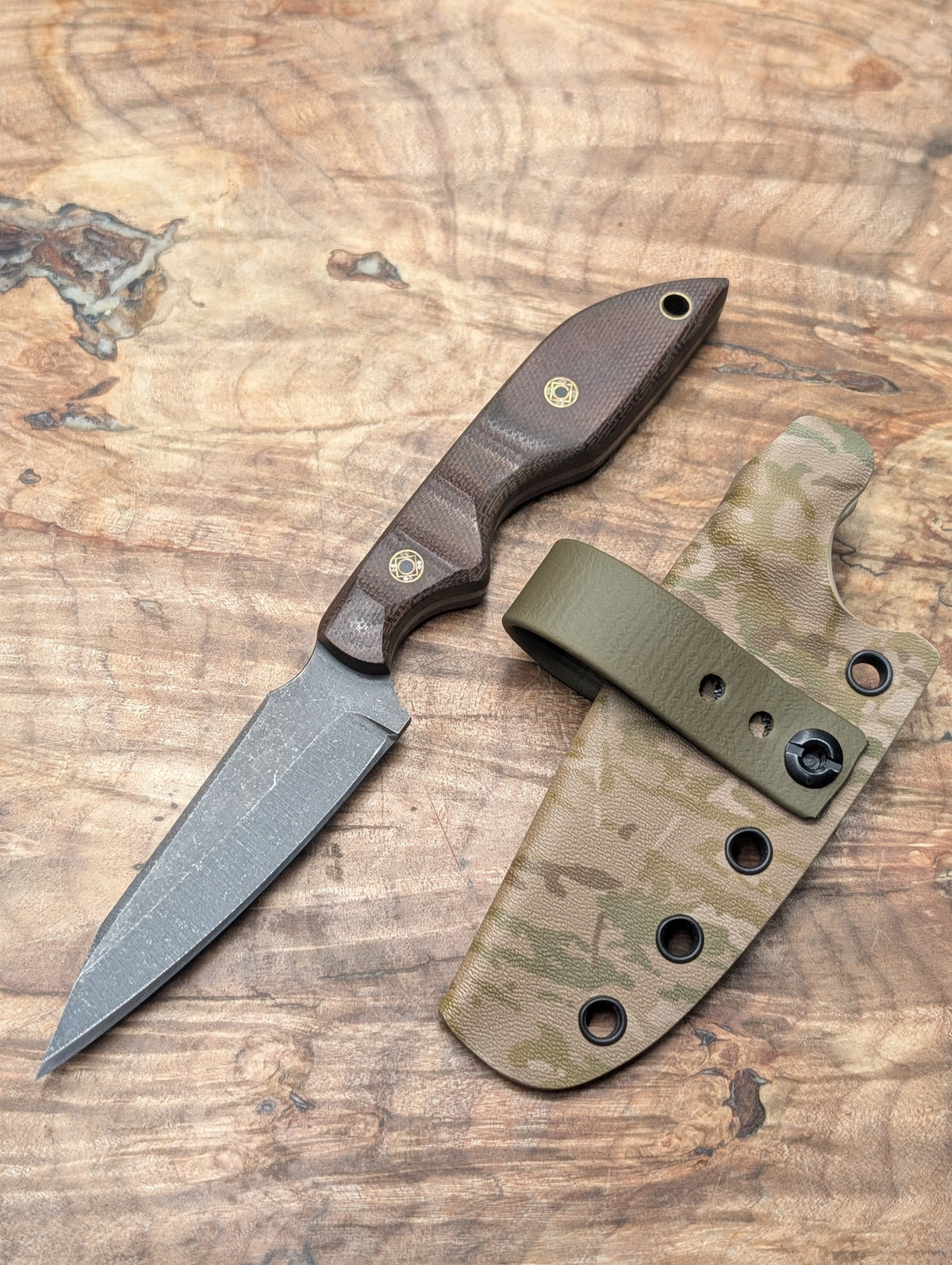Topographic Micarta Sliver