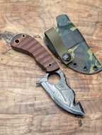 Aged Micarta Ringed Skinner
