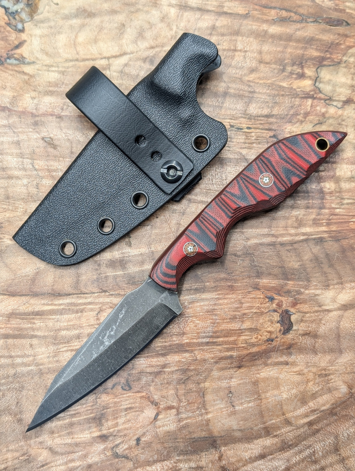 Red & Black G10 Sliver