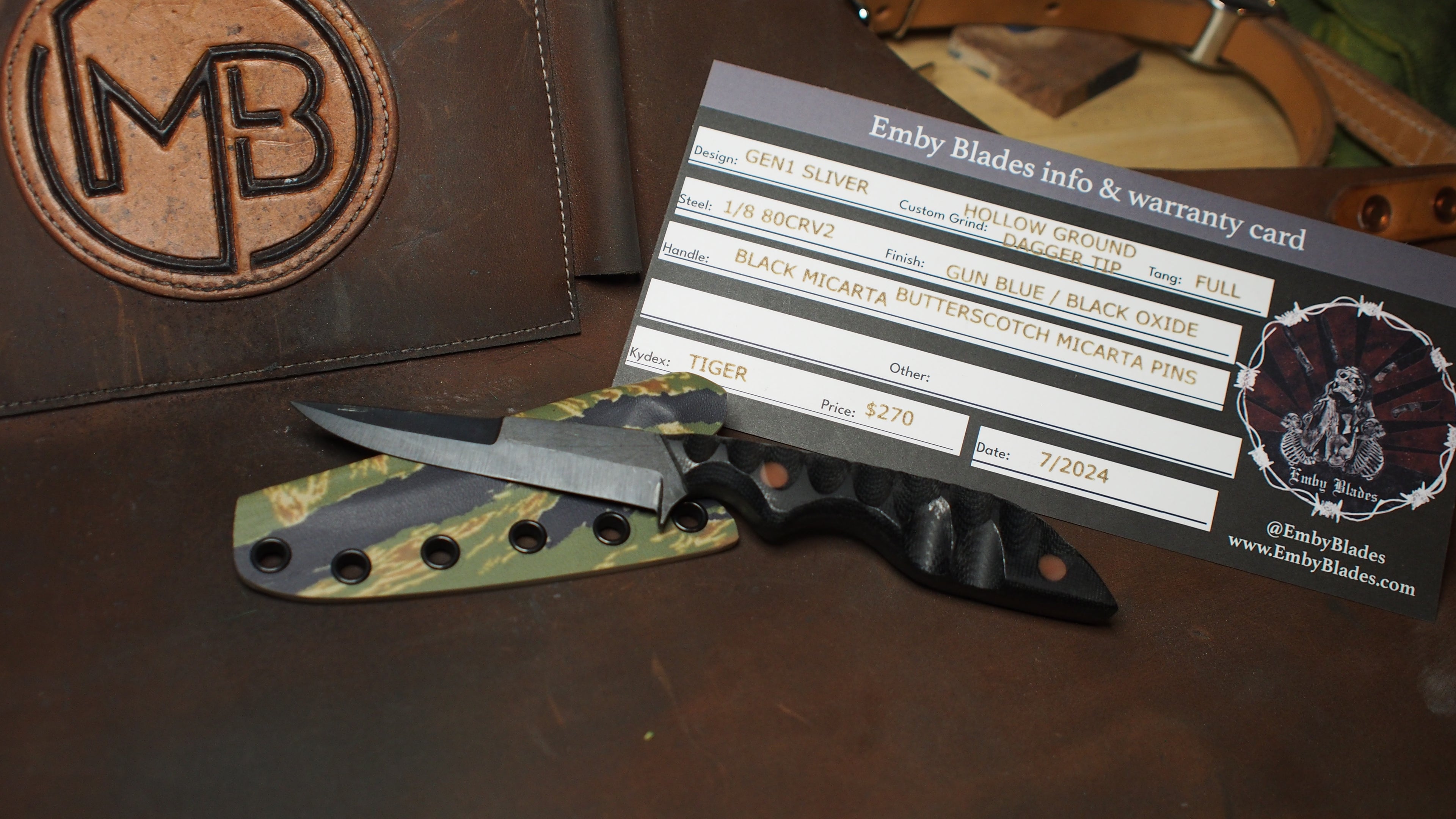 Gen1 Sliver, Black Micarta