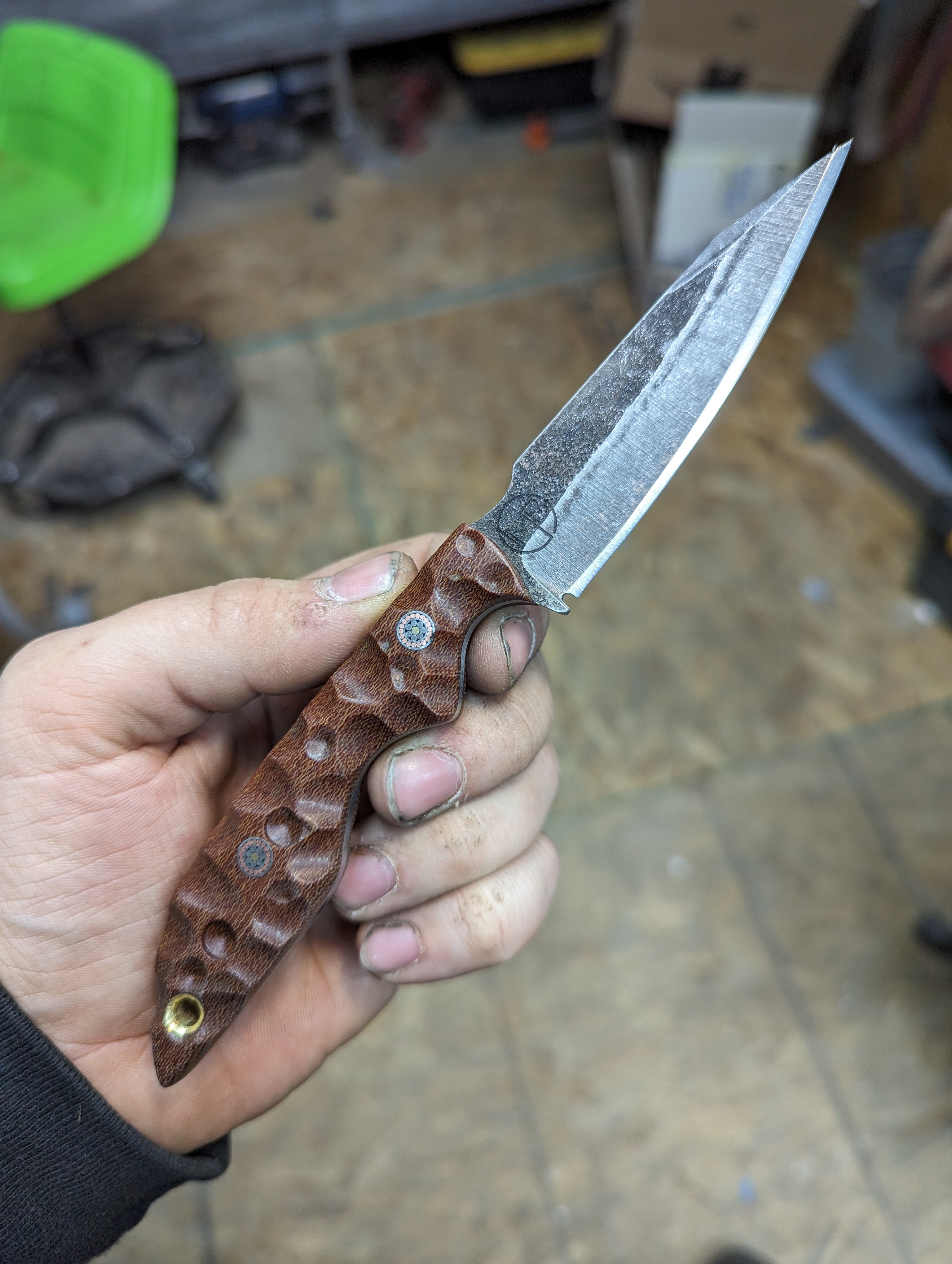 Crosscut Micarta sliver