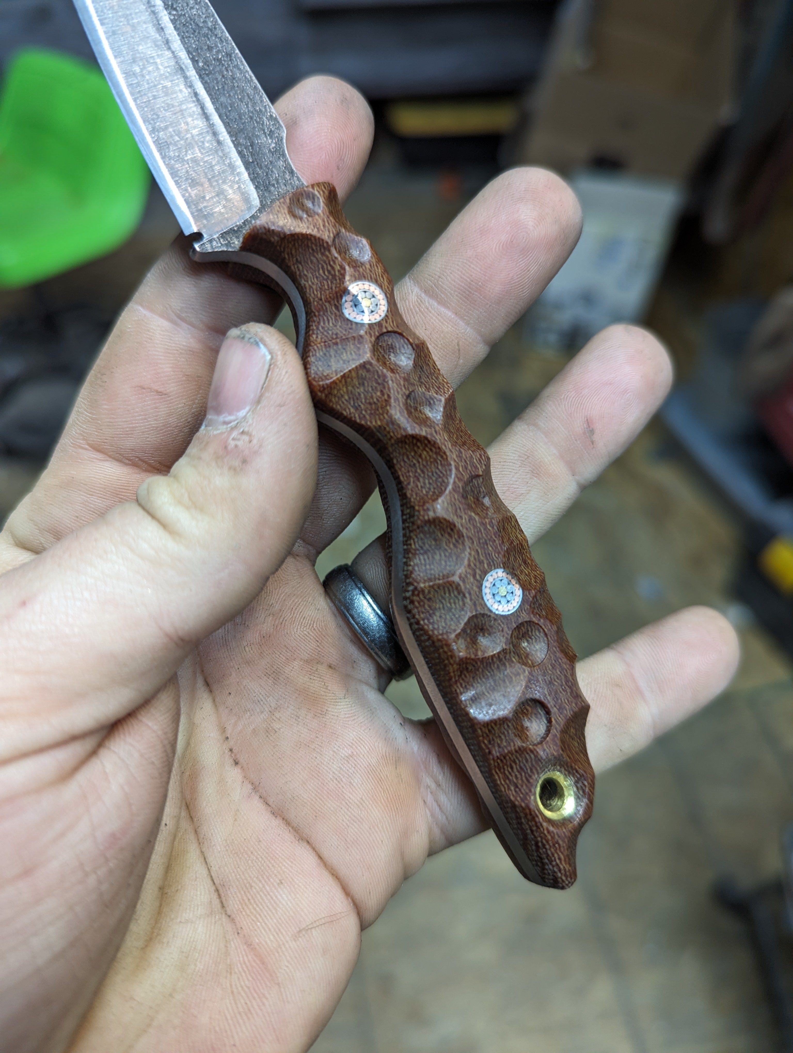 Crosscut Micarta sliver