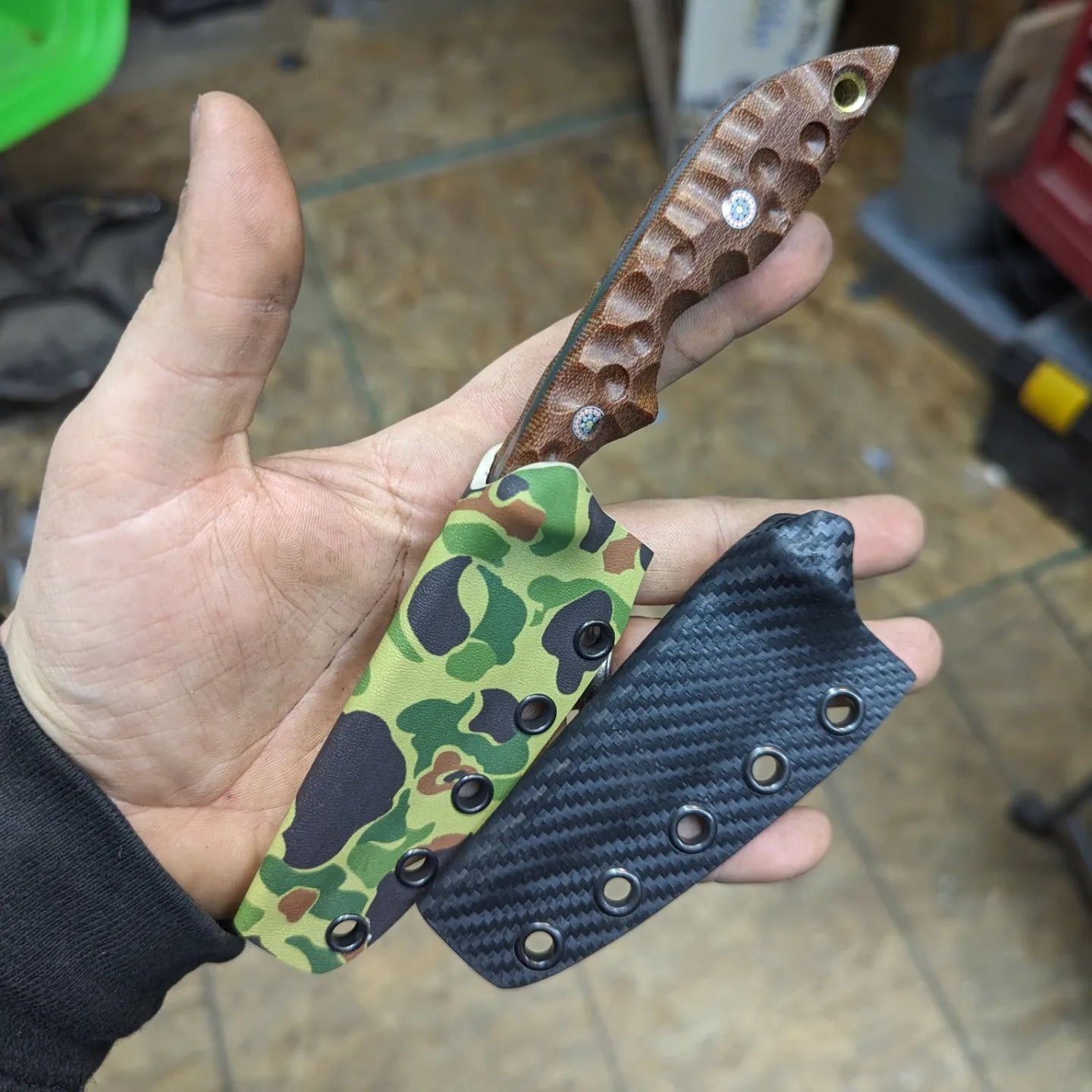Crosscut Micarta sliver