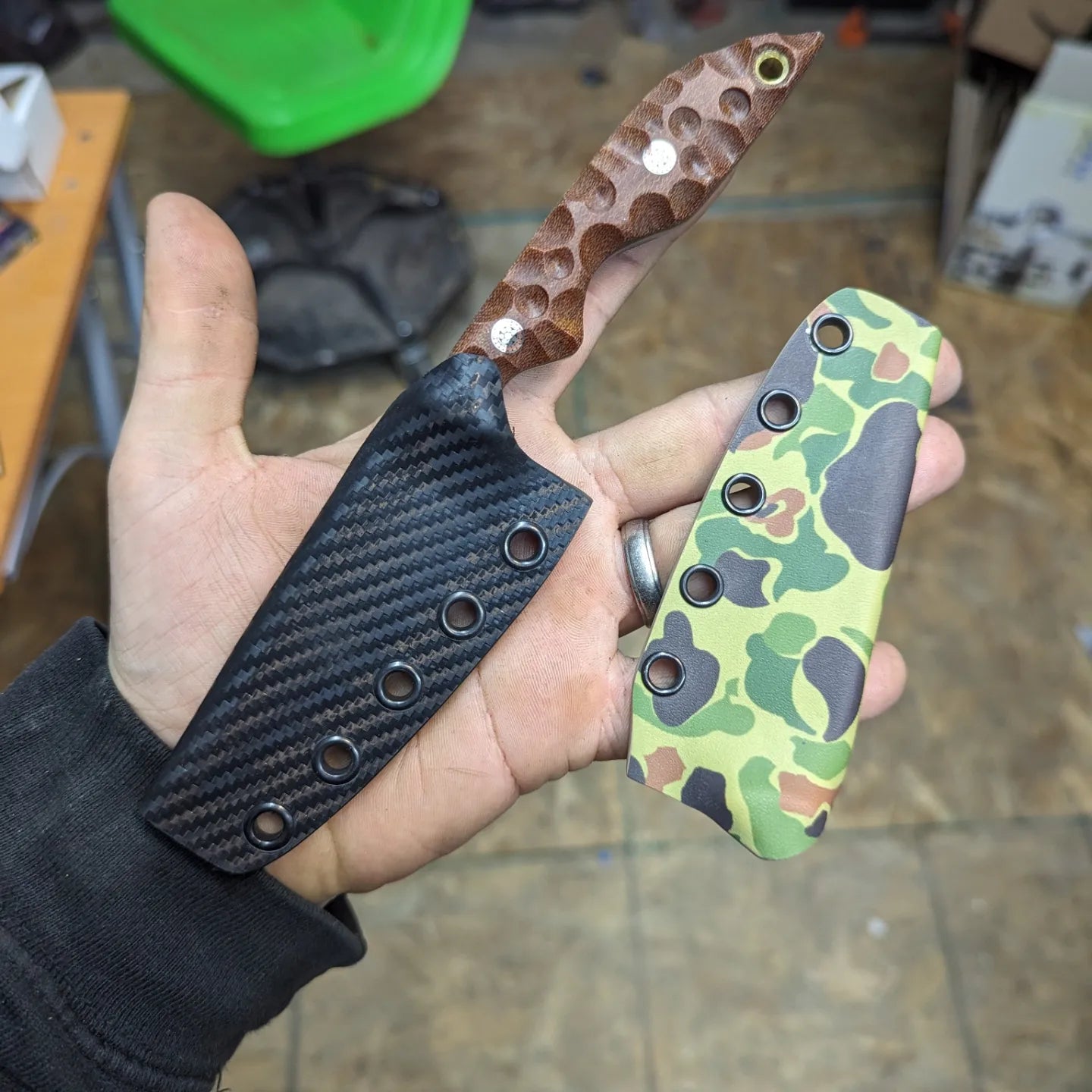 Crosscut Micarta sliver