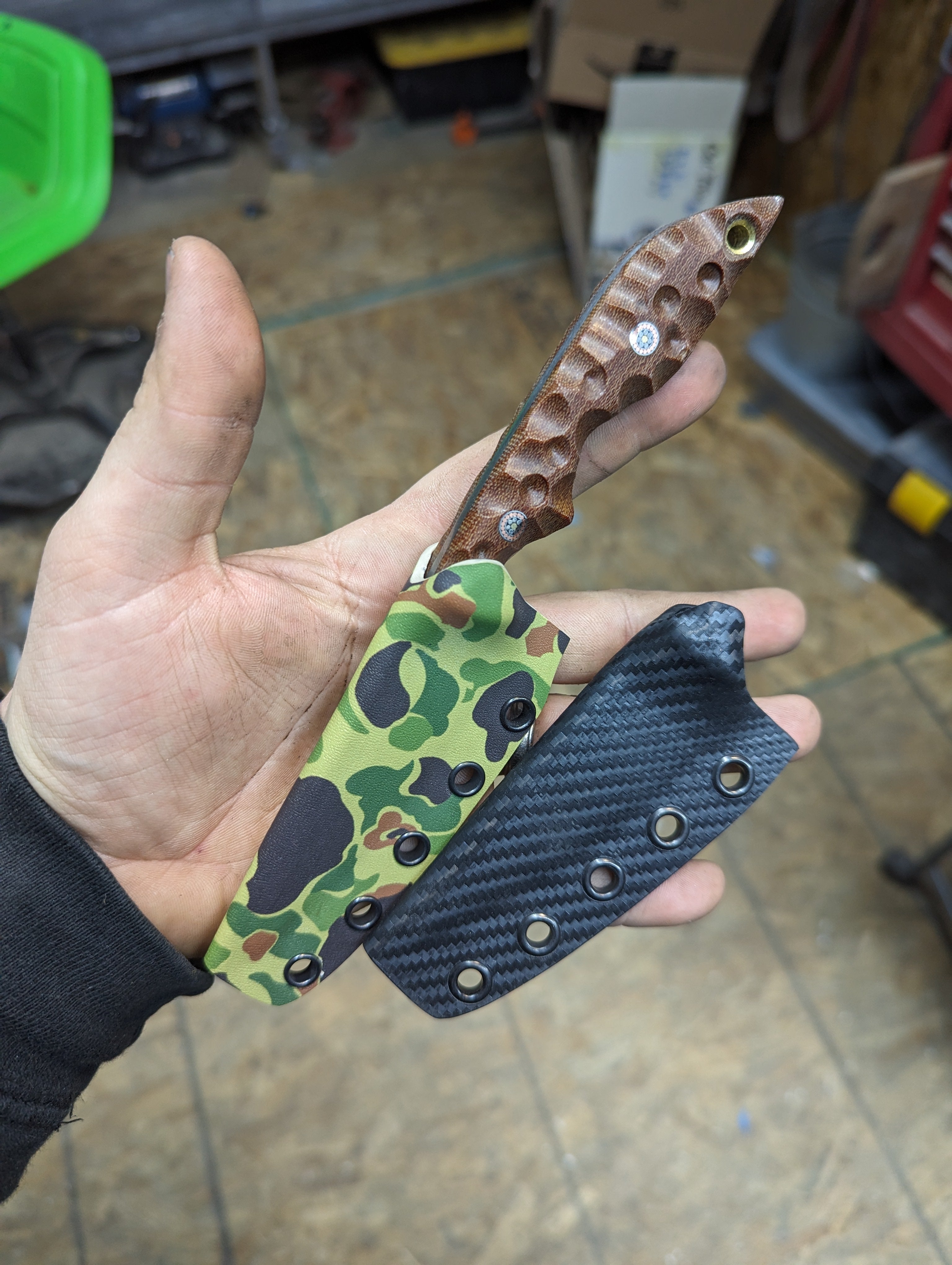 Crosscut Micarta sliver