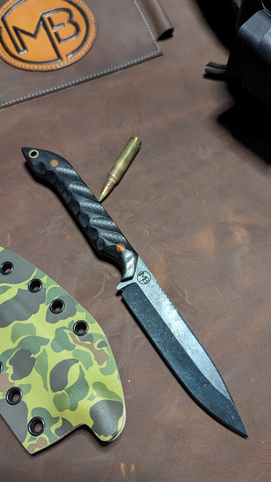 KDS Butterknife, Black Micarta