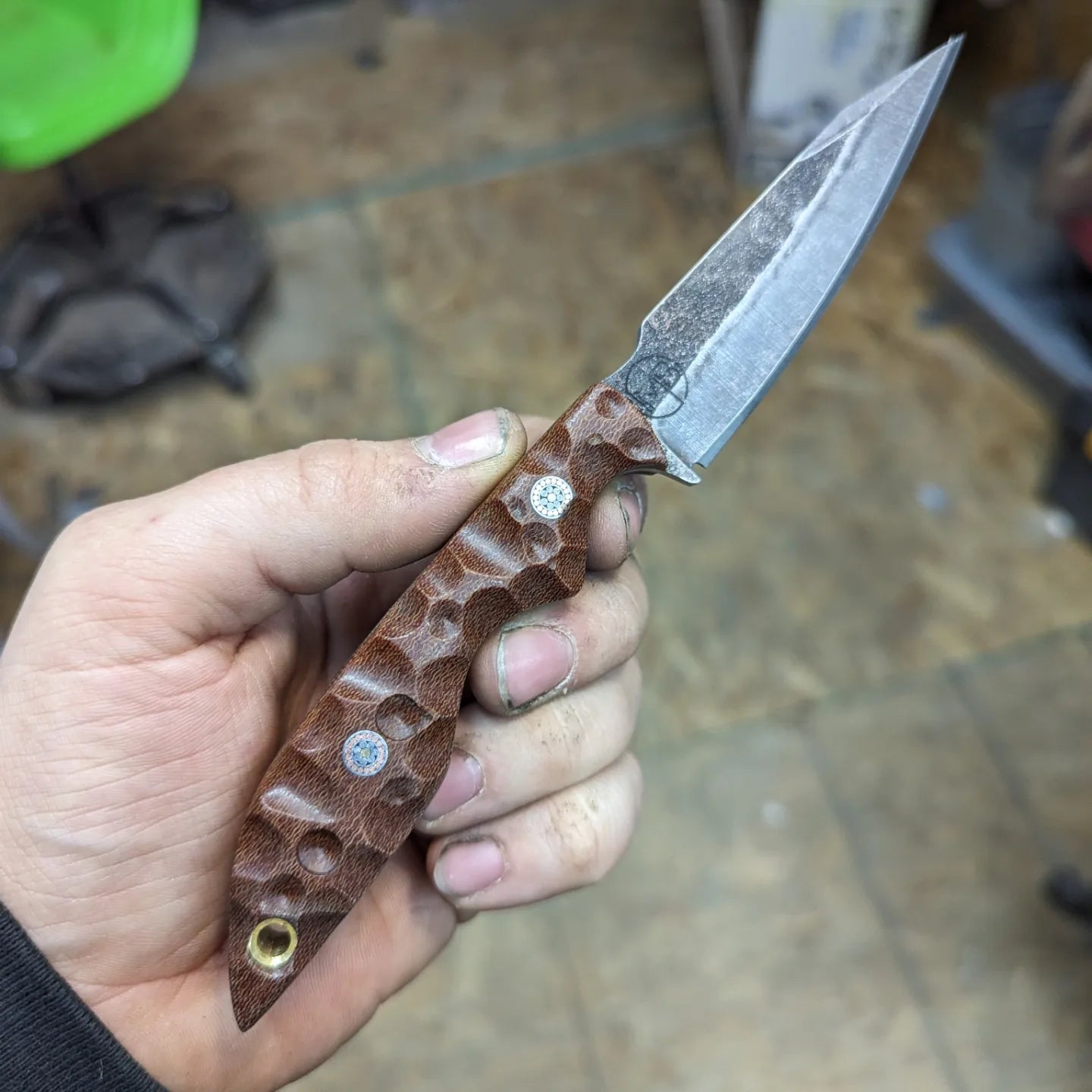 Crosscut Micarta sliver