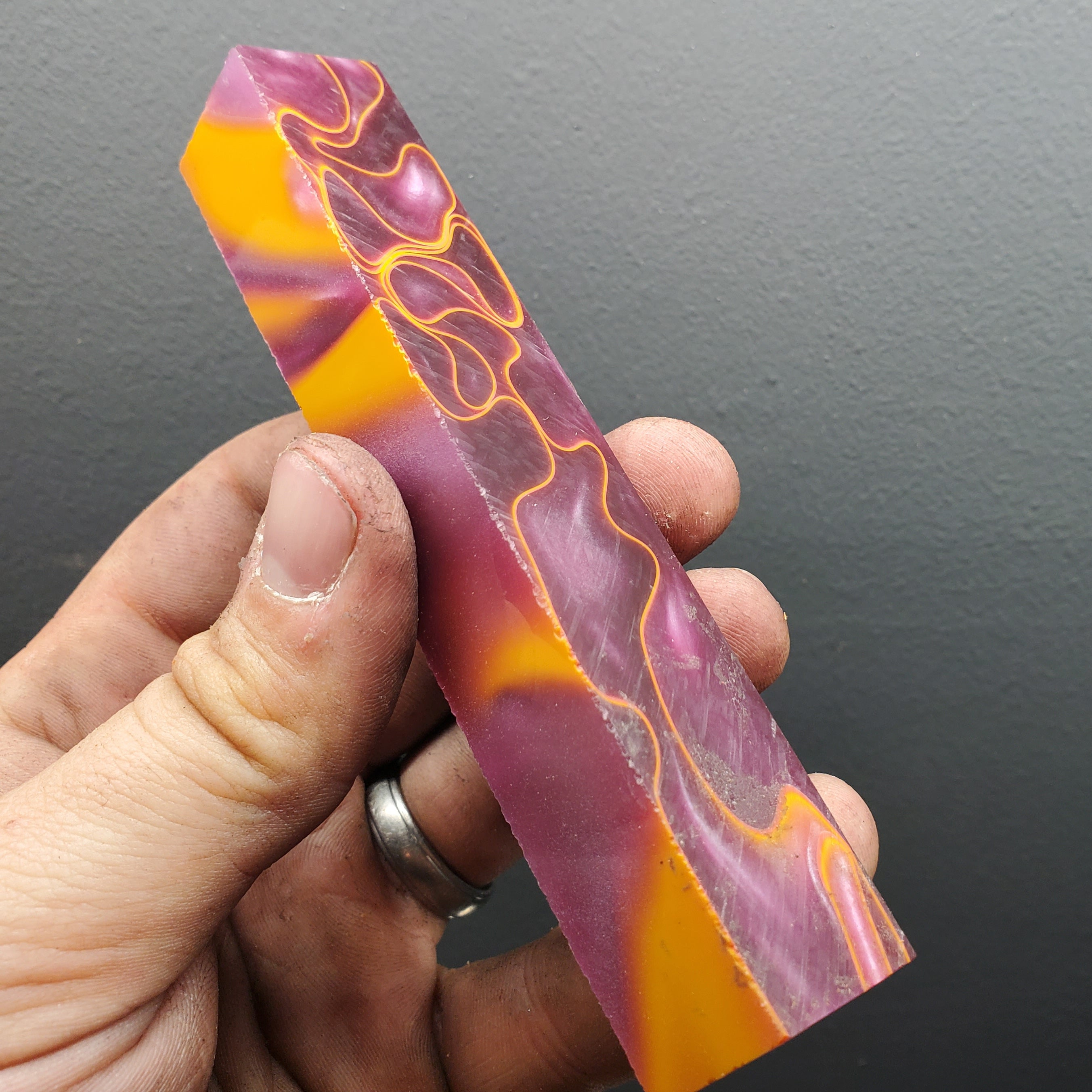 Orange laced Purple acrylic