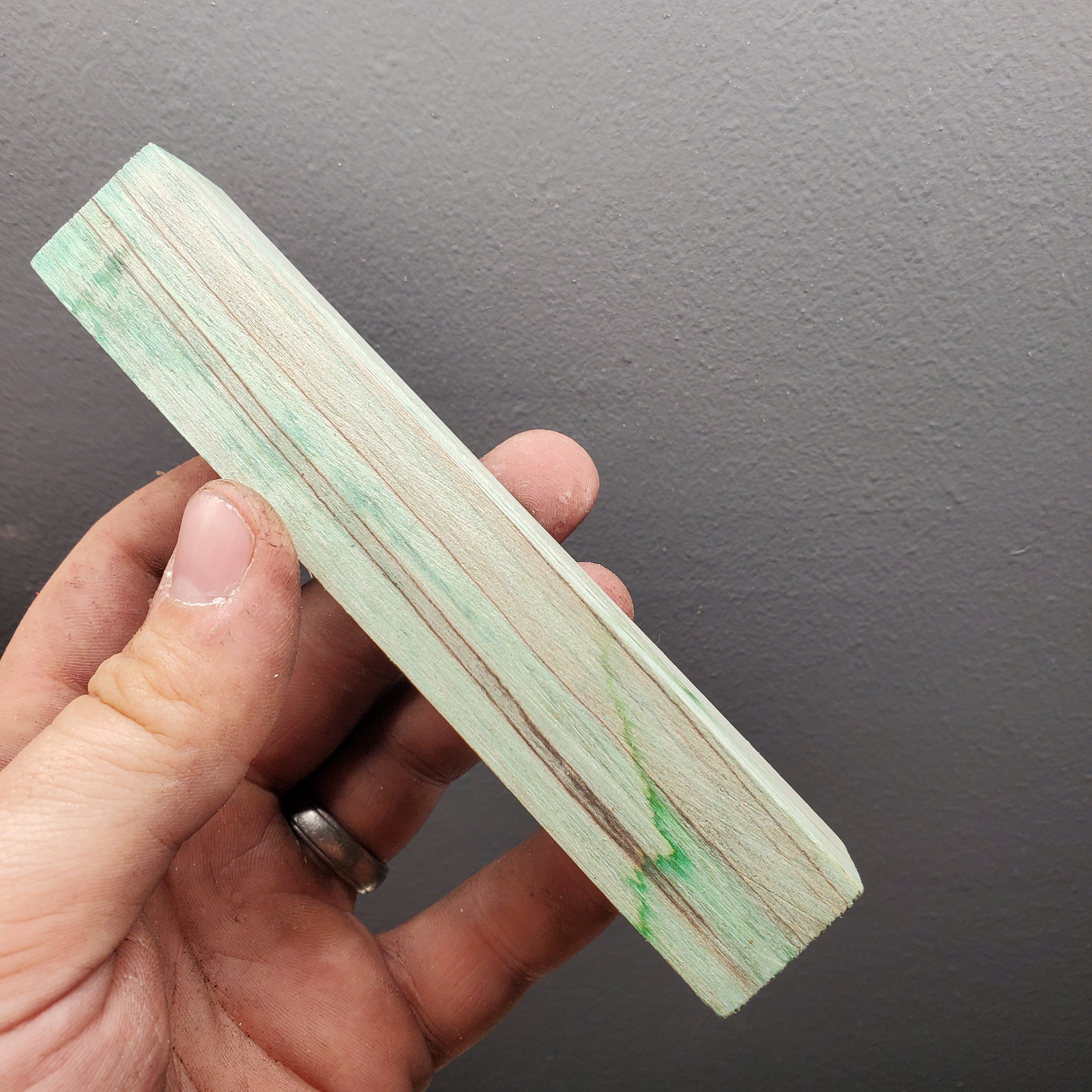 Green dyed Tamarind wood