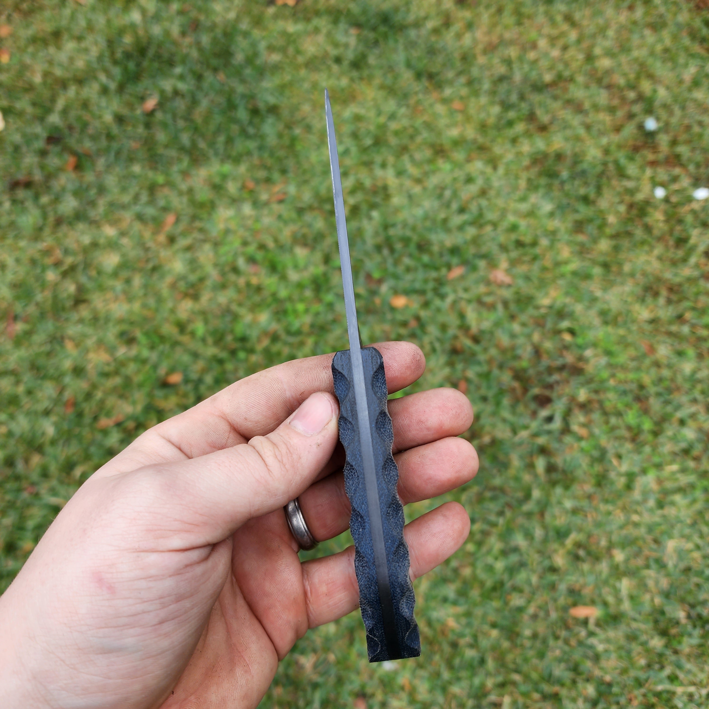 Navy Blue Micarta Sliver