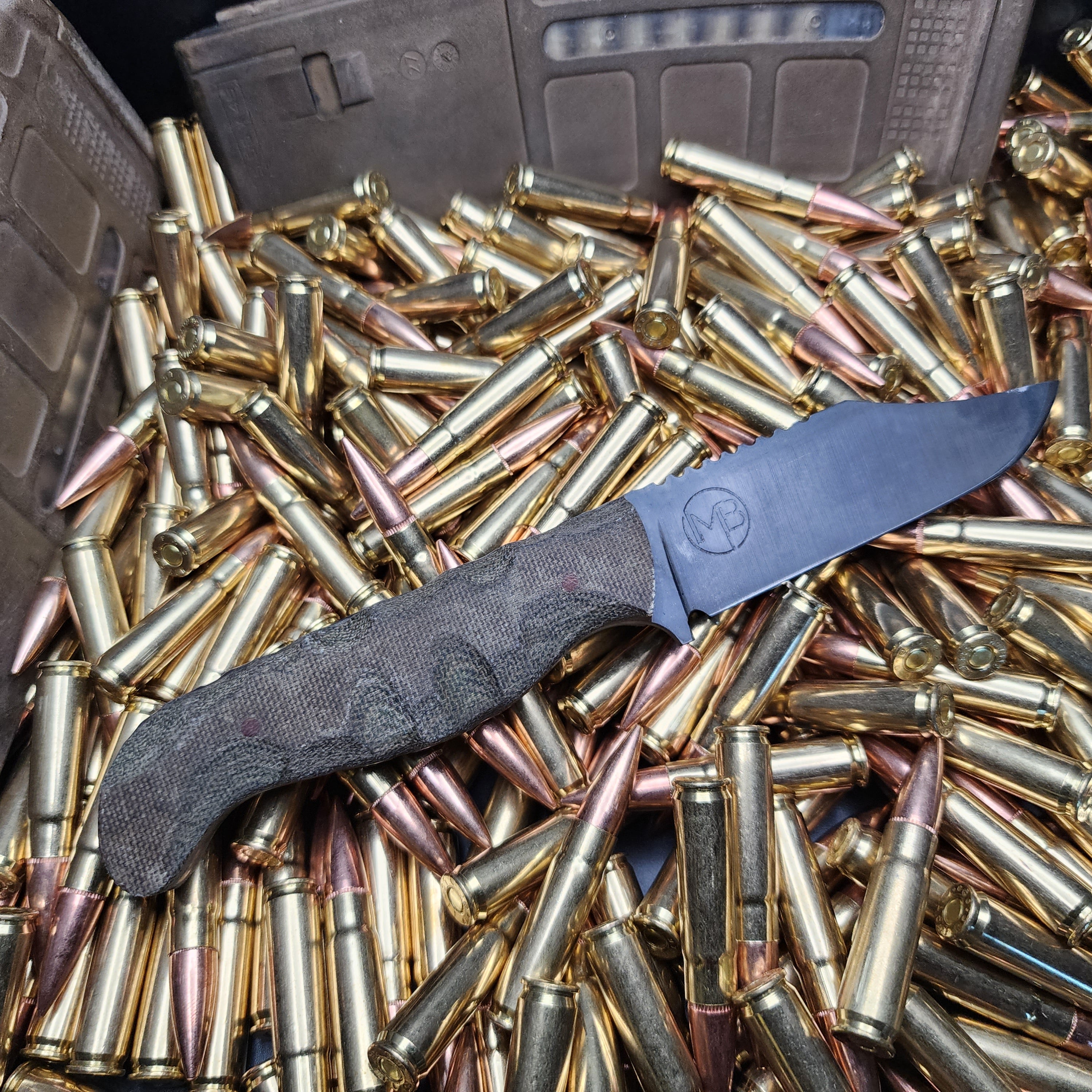 Micarta EDC, clip mod, rock work