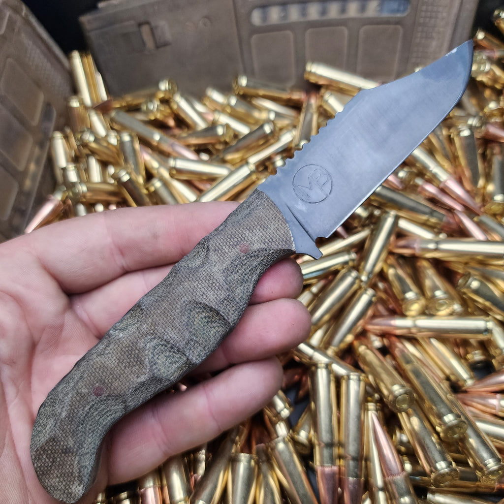 Micarta EDC, clip mod, rock work