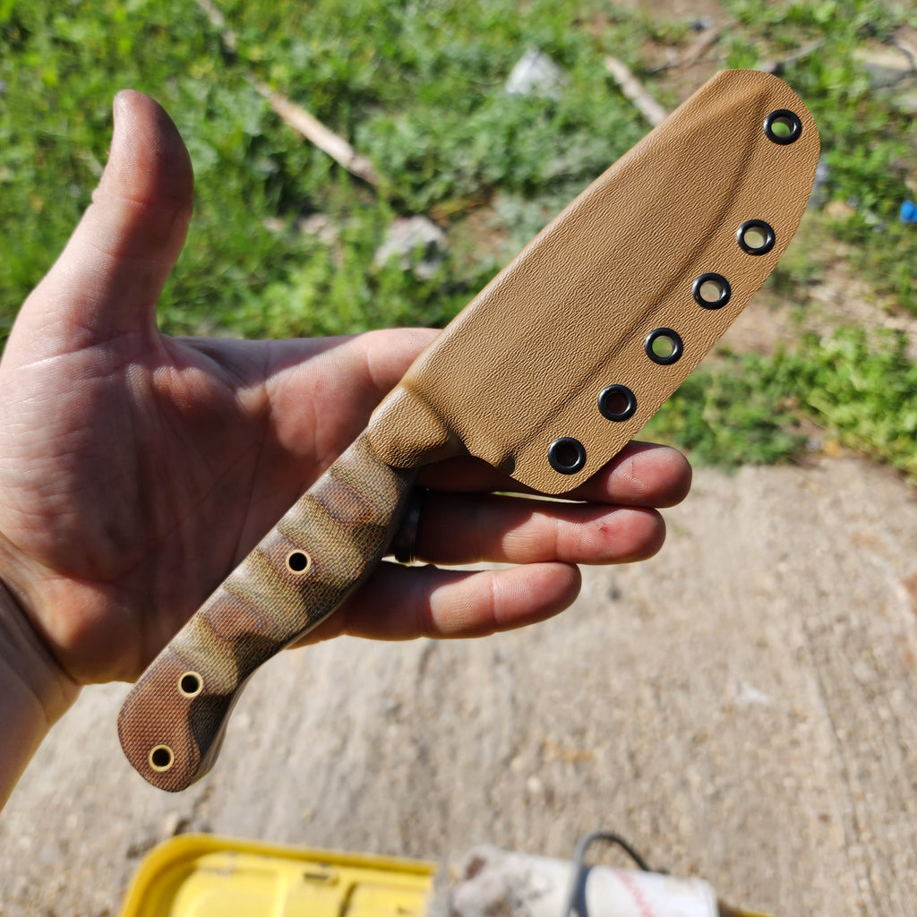 Holy Topographic micarta EDC2